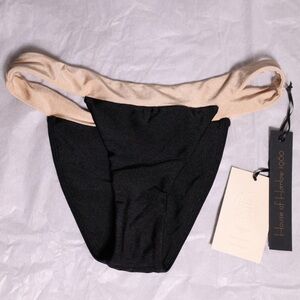 🅽🅴🆆 House of Harlow 1960 bikini bottom, beige creme tan black XS